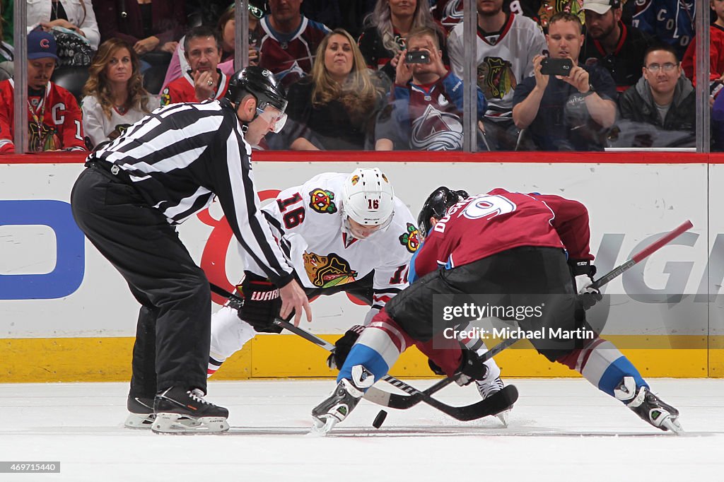 Chicago Blackhawks v Colorado Avalanche