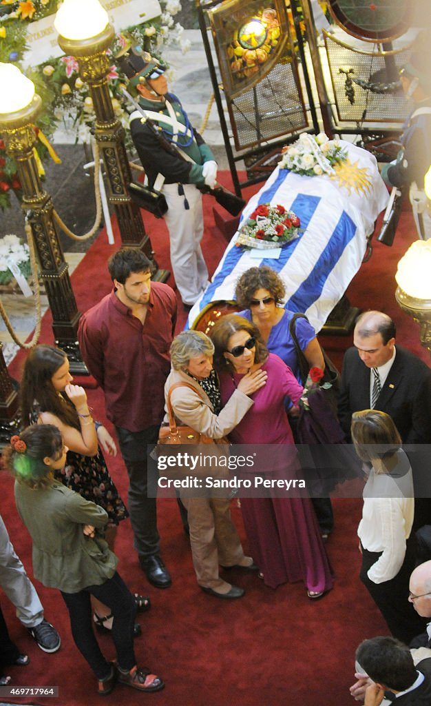 Eduardo Galeano Funeral Ceremony in Montevideo