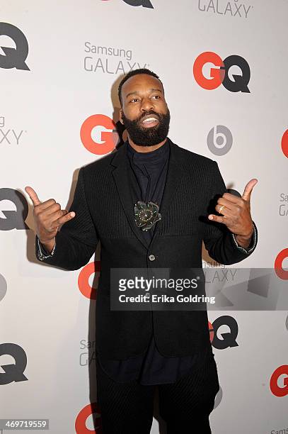 Baron Davis attends GQ & LeBron James NBA All Star Party sponsored by Samsung Galaxy and Beats at Ogden's Museum's Patrick F. Taylor Library on...