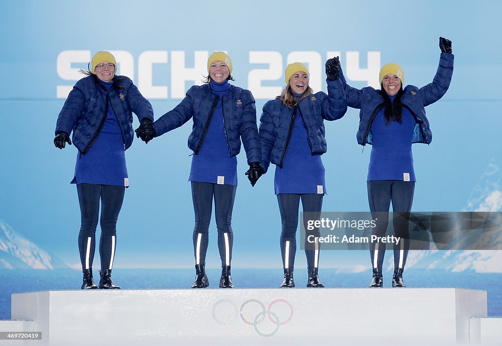 Medal Ceremony - Winter Olympics Day 9