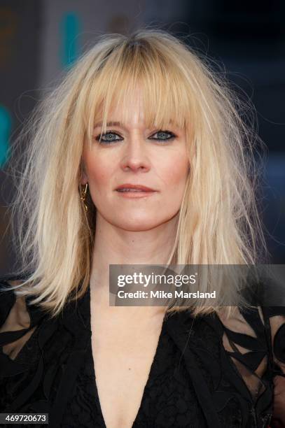 Edith Bowman attends the EE British Academy Film Awards 2014 at The Royal Opera House on February 16, 2014 in London, England.