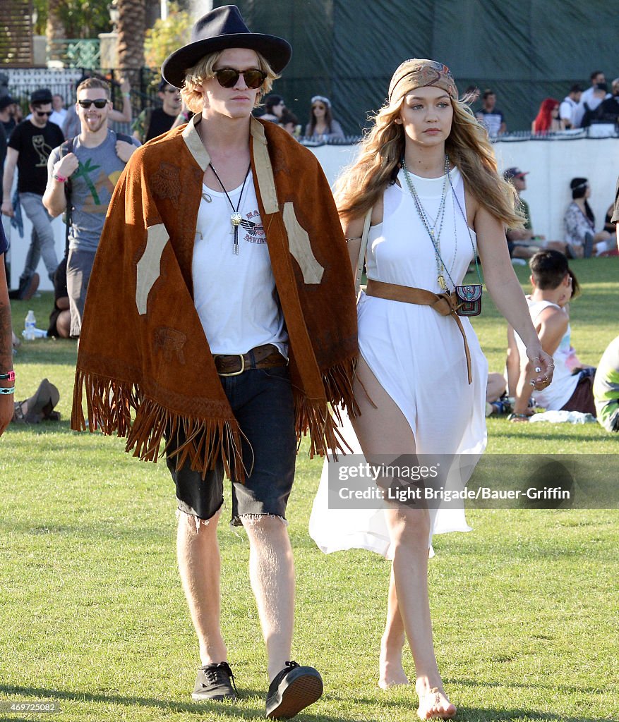 Celebrity Sights at the 2015 Coachella Valley Music And Arts Festival - Weekend 1