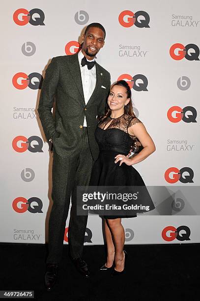 Miami Heat Forward center Chris Bosh and wife Adrienne Williams attend GQ & LeBron James NBA All Star Party sponsored by Samsung Galaxy and Beats at...