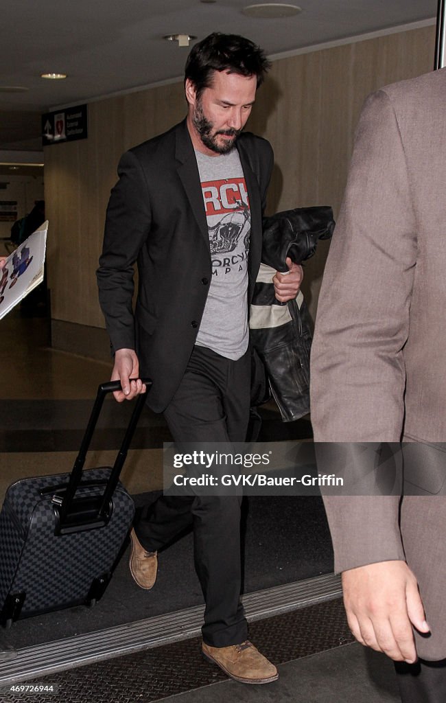 Celebrity Sightings In Los Angeles - April 14, 2015
