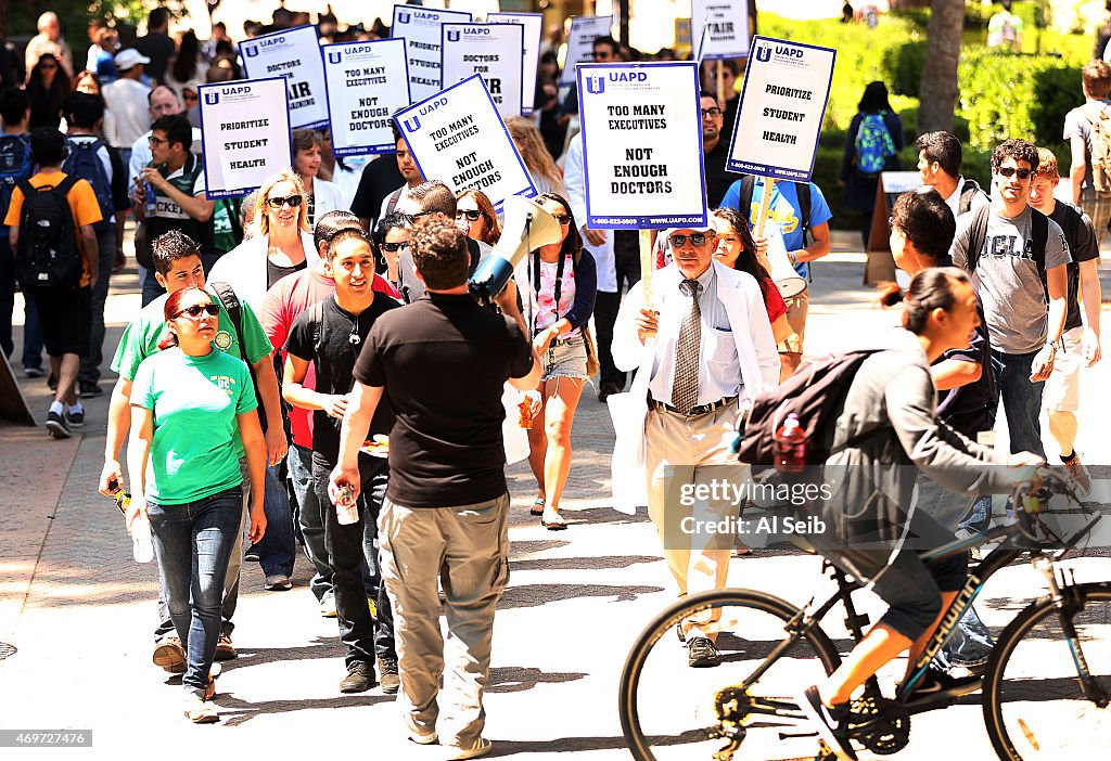 UC Campus Health Care Providers Protest Against Unfair Labor Practices