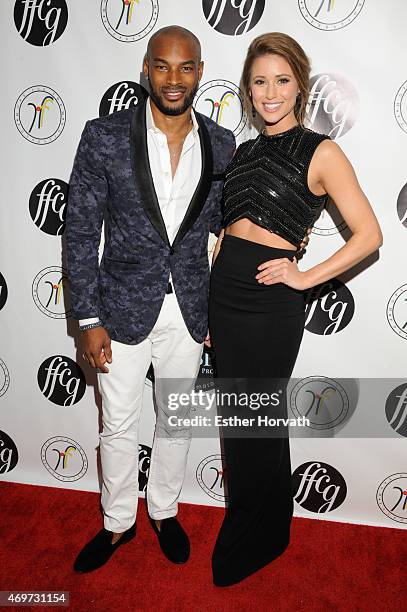 Model Tyson Beckford and Miss USA Nia Sanchez attend the 4th annual Fasion For Charity Gala at Dimenna Center for Classical Music on April 14, 2015...