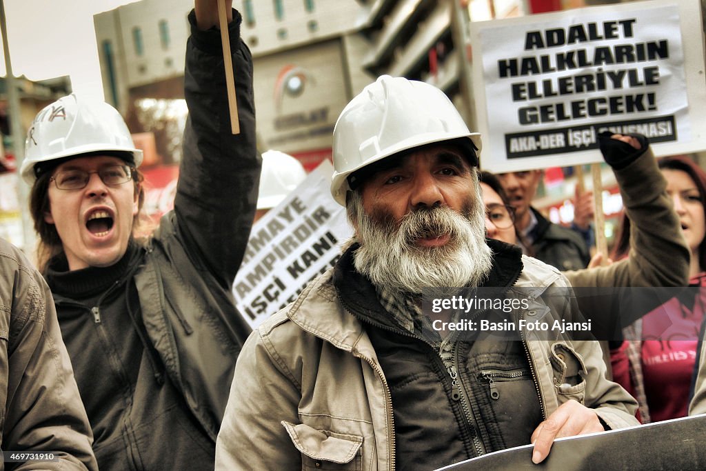 Demonstrators protested against the AKP Government, The...