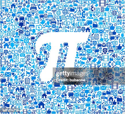 Pi Symbol on vector technology pattern Background Pi Symbol on vector technology pattern Background