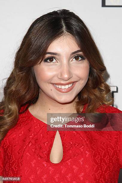 Actress Jennessa Rose attends the "Little Boy" Los Angeles premiere held at the Regal Cinemas L.A. Live on April 14, 2015 in Los Angeles, California.