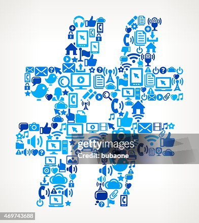 Number Sign on vector technology pattern Background Number Sign on vector technology pattern Background