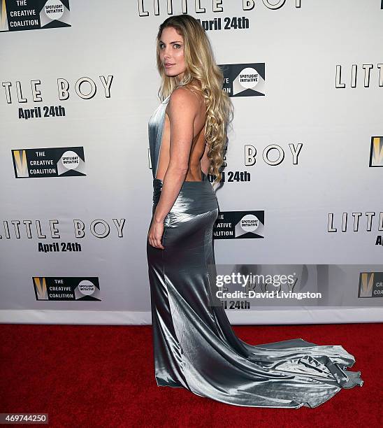 Actress Kelly Greyson attends the premiere of Open Road Films' "Little Boy" at Regal Cinemas L.A. Live on April 14, 2015 in Los Angeles, California.