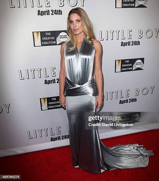 Actress Kelly Greyson attends the premiere of Open Road Films' "Little Boy" at Regal Cinemas L.A. Live on April 14, 2015 in Los Angeles, California.