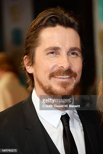 Christian Bale attends the EE British Academy Film Awards 2014 at The Royal Opera House on February 16, 2014 in London, England.