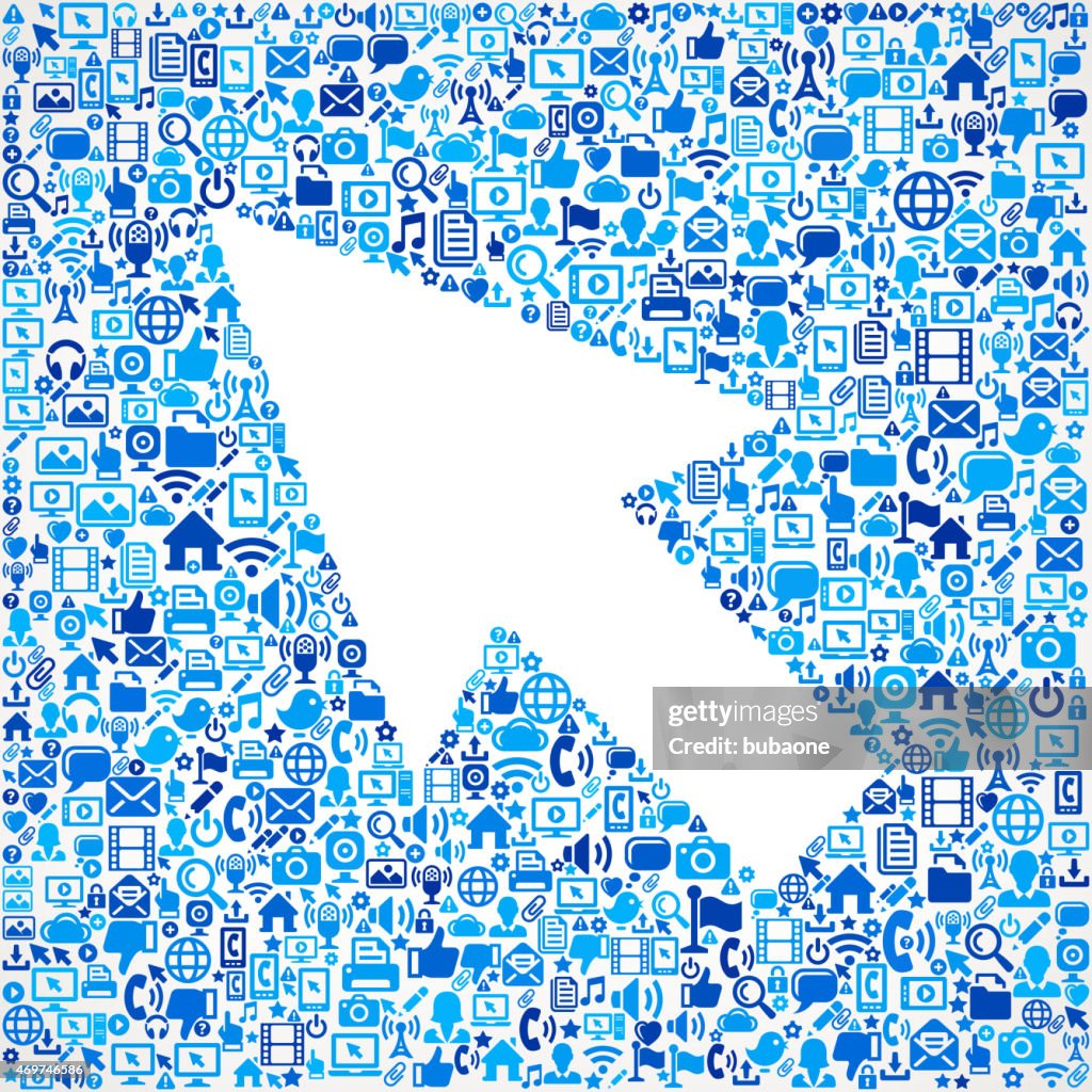 Cursor On Vector Technology Pattern Background High-Res Vector Graphic ...