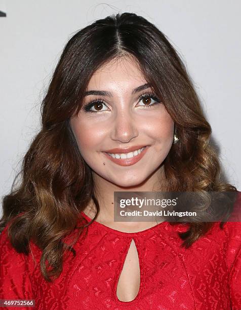 Actress Jennessa Rose attends the premiere of Open Road Films' "Little Boy" at Regal Cinemas L.A. Live on April 14, 2015 in Los Angeles, California.