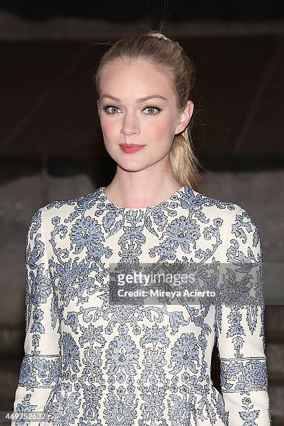 Model Lindsay Ellingson attends 2015 Tribeca Film Festival Vanity Fair party at State Supreme Courthouse on April 14, 2015 in New York City.
