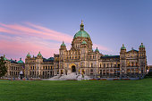 British Columbia Provincial Parliament at Sunset