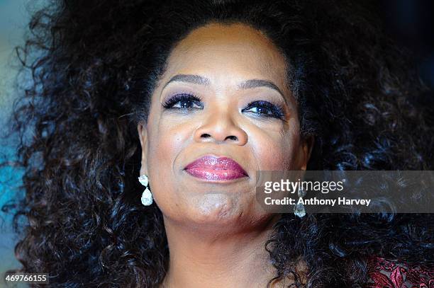 Oprah Winfrey attends the EE British Academy Film Awards 2014 at The Royal Opera House on February 16, 2014 in London, England.