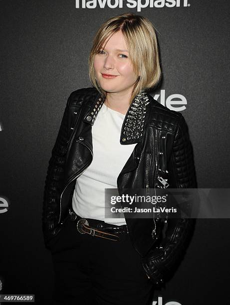 Actress Sophie Kennedy Clark attends the Miss Golden Globe event at Fig & Olive Melrose Place on November 21, 2013 in West Hollywood, California.