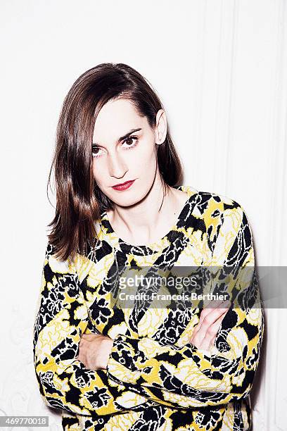 Singer Yelle is photographed for Self Assignment on November 19, 2014 in Paris, France.