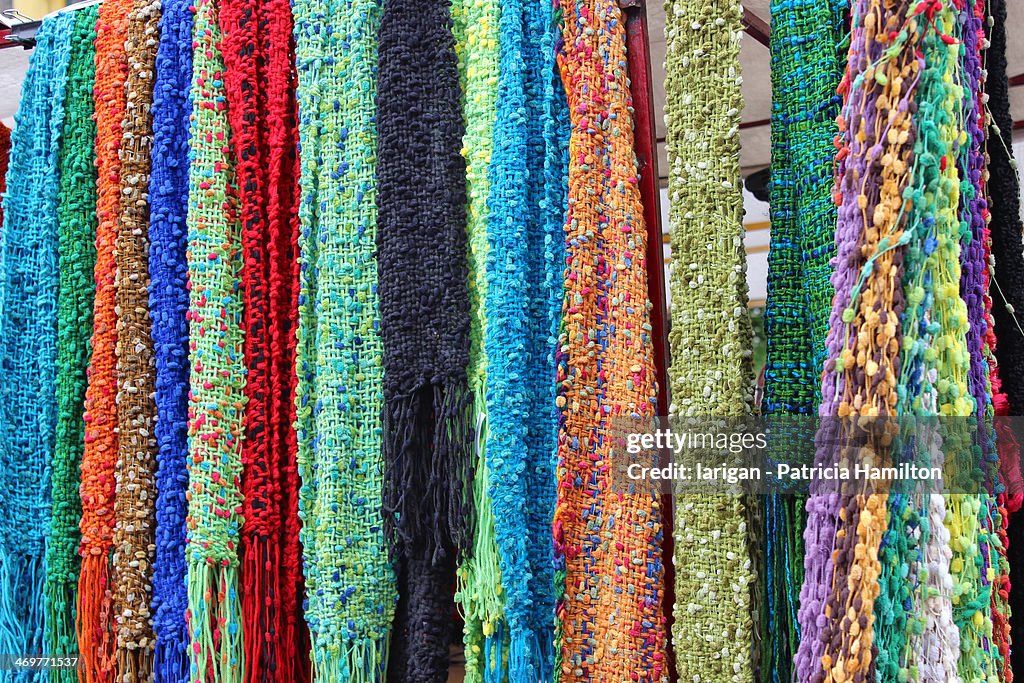 Colourful scarves