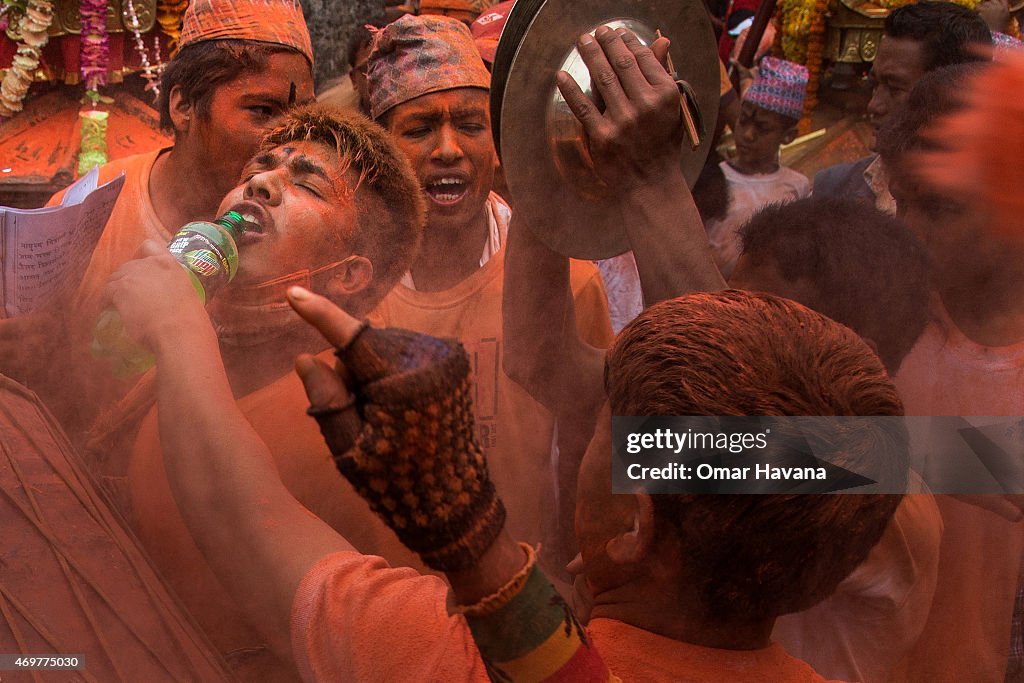 Locals Gather For The Sindoor Jatra Festival