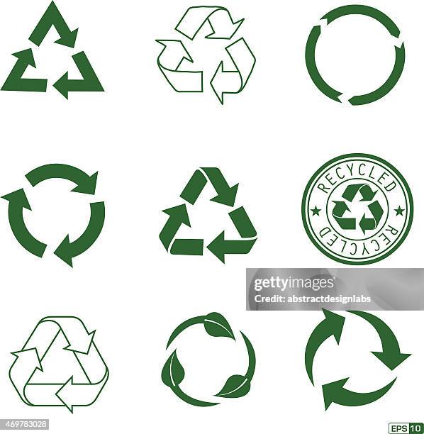 recycle icon pack - continuity stock illustrations