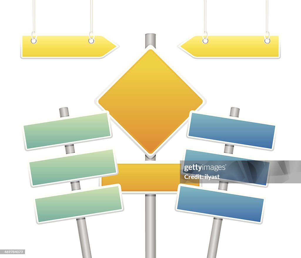 Common Direction Sign Direction Signs High-Res Vector Graphic - Getty Images