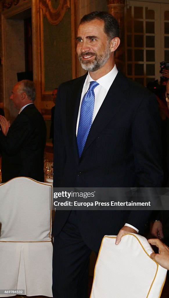 King Felipe VI of Spain Host a Dinner During World Travel And Tourism Council