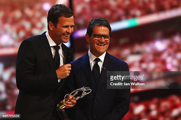 Oliver Bierhoff, Team Manager of the German National Football Team accepts the Team of the Year Award on behalf of the German National Football Team...