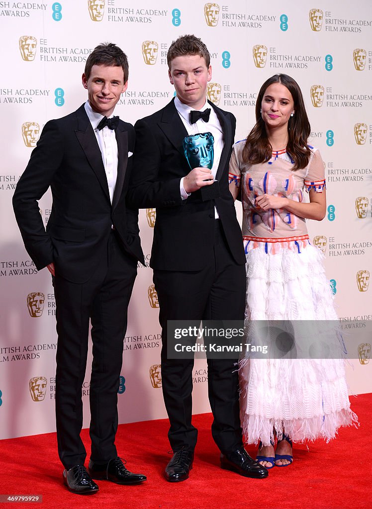 EE British Academy Film Awards 2014 - Winners Room