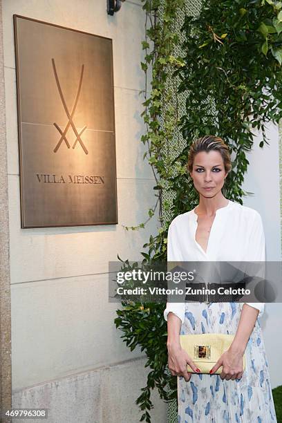 Roberta Ruiu attends the Meissen Couture Home Collection Presentation during Design Week on April 14, 2015 in Milan, Italy.