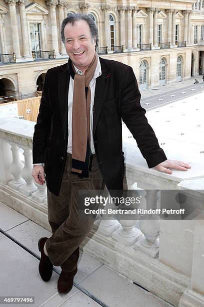 Actor Daniel Russo attends the Reception in honor of the Nominated Molieres 2015 at Ministere de la Culture on April 15, 2015 in Paris, France.