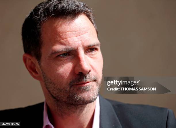 Former trader Jerome Kerviel arrives at the appeal Court of Versailles, on April 15, 2015. The court decided that the appeal civil case of Kerviel...