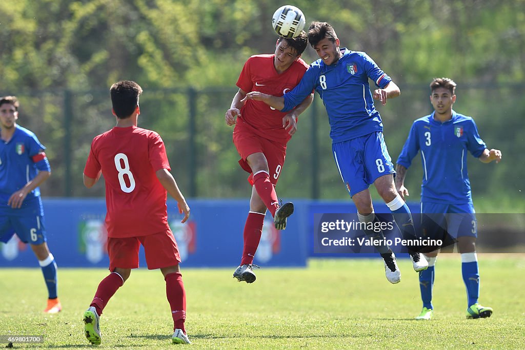 Italy U18 v Turkey U18 - International friendly