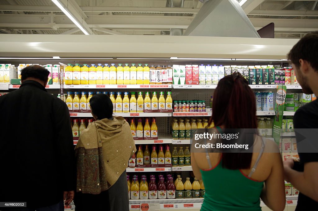 Retail Operations Inside A J Sainsbury Plc Supermarket Store