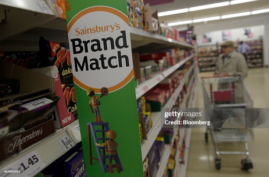 Retail Operations Inside A J Sainsbury Plc Supermarket Store