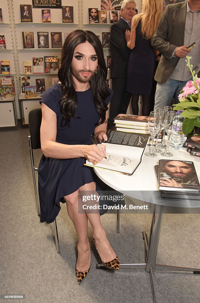 Conchita Wurst Photocall At The London Book Fair