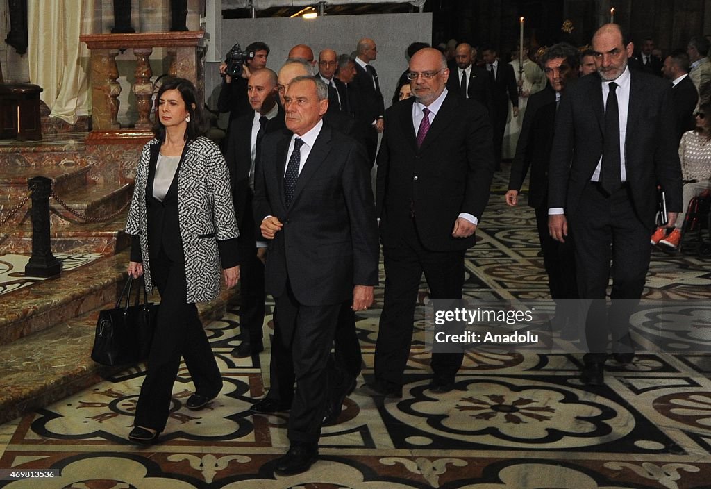 The state funeral of Judge Fernando Ciampi and lawyer Lorenzo Alberto Claris Appian in Milan