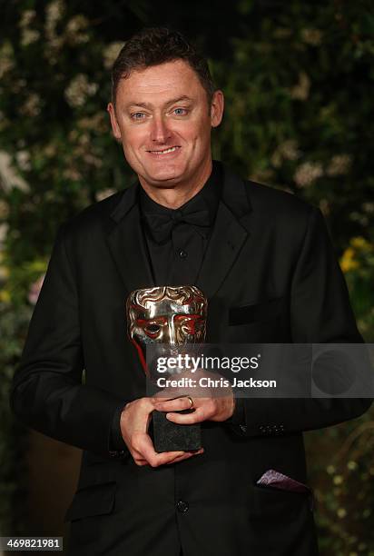 Screenwriter Jeff Pope attends an official dinner party after the EE British Academy Film Awards at The Grosvenor House Hotel on February 16, 2014 in...