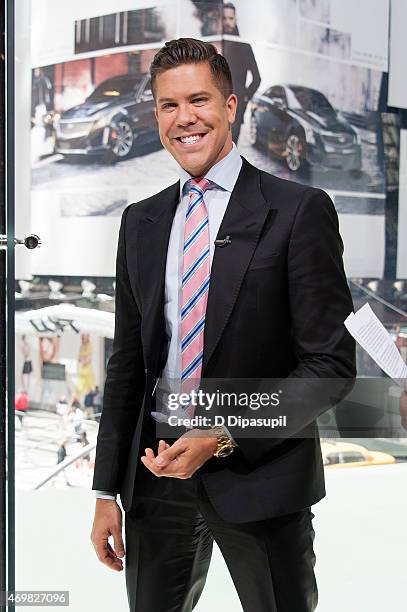 Fredrik Eklund of "Million Dollar Listing New York" visits "Extra" at their New York studios at H&M in Times Square on April 15, 2015 in New York...