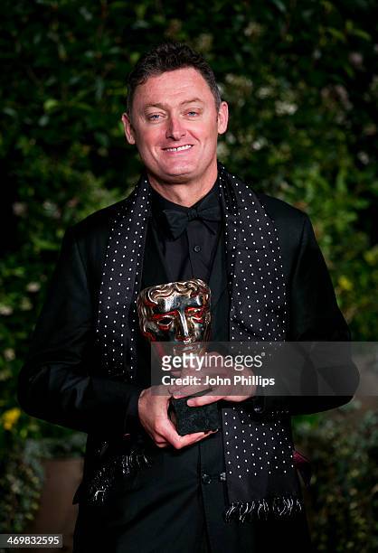 Jeff Pope attends an official dinner party after the EE British Academy Film Awards at The Grosvenor House Hotel on February 16, 2014 in London,...