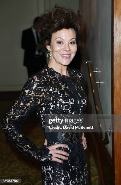 Helen McCrory attends the official dinner party after the EE British Academy Film Awards at The Grosvenor House Hotel on February 16, 2014 in London,...