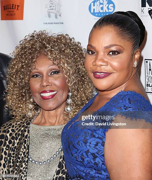 Actresses Ja'net Du Bois and Mo'Nique attend the Pan African Film & Arts Festival closing night premiere of "Blackbird" at Rave Cinemas Baldwin Hills...