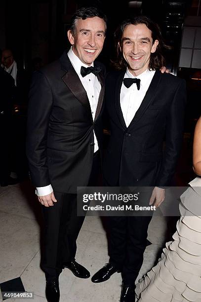 Steve Coogan and Justin Chadwick attend the Weinstein Co, Entertainment and Pathe, post-BAFTA party hosted by Bulgari and Grey Goose at Rosewood...