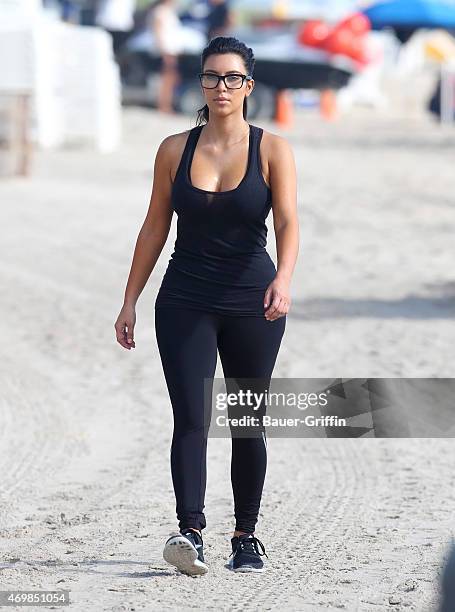 Kim Kardashian is seen on October 03, 2012 in Miami, Florida.