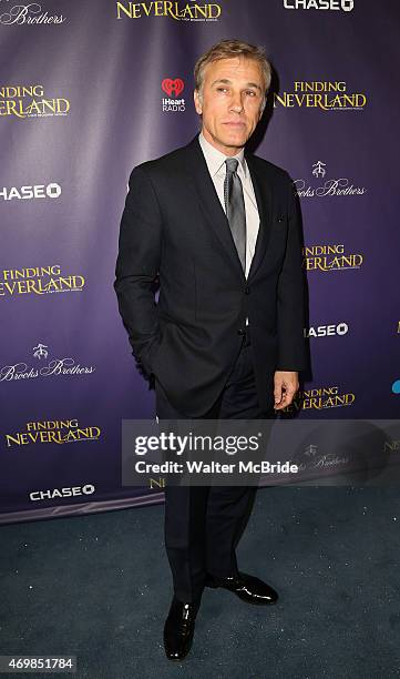Christoph Waltz attends the Broadway Opening Night Performance of 'Finding Neverland' at The Lunt-Fontanne Theatre on April 15, 2015 in New York City.