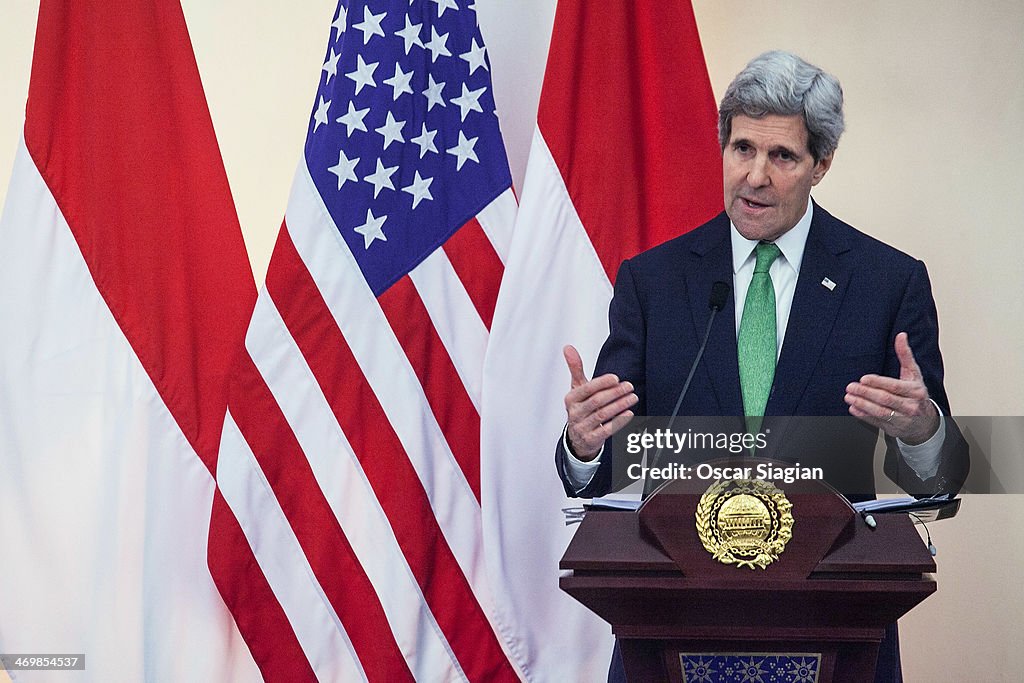 Secretary Of State John Kerry Visits Indonesia