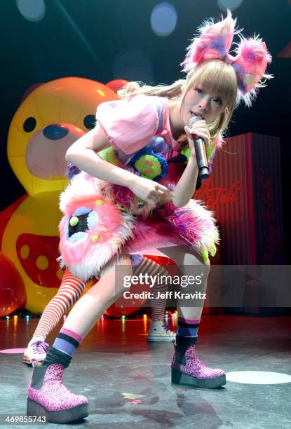 Kyary Pamyu Pamyu in concert at Club Nokia on February 16, 2014 in Los Angeles, California.