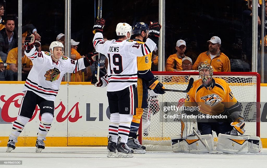 Chicago Blackhawks v Nashville Predators - Game One